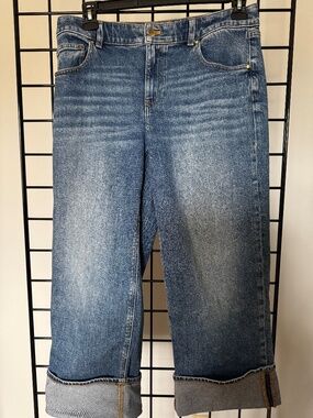 TALBOTS Ankle Cuff Jeans Viola Wash 8P